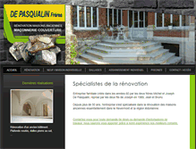 Tablet Screenshot of maconnerie-depasqualin.com
